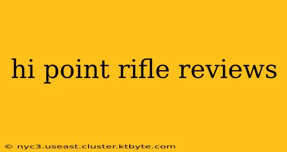 hi point rifle reviews