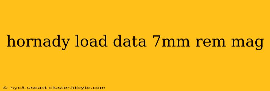 hornady load data 7mm rem mag