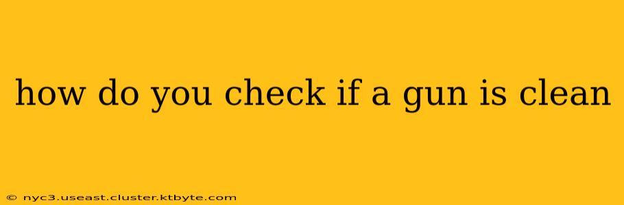 how do you check if a gun is clean