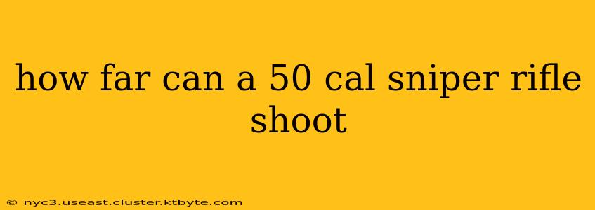 how far can a 50 cal sniper rifle shoot