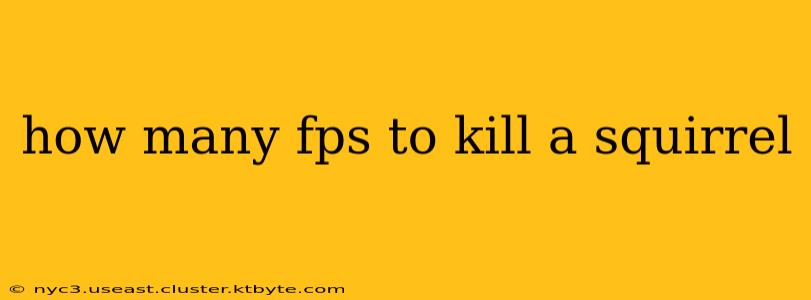 how many fps to kill a squirrel