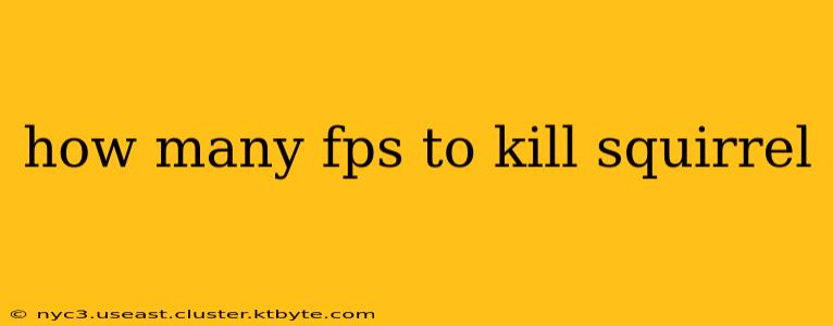 how many fps to kill squirrel