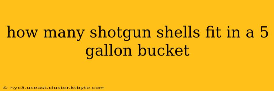 how many shotgun shells fit in a 5 gallon bucket