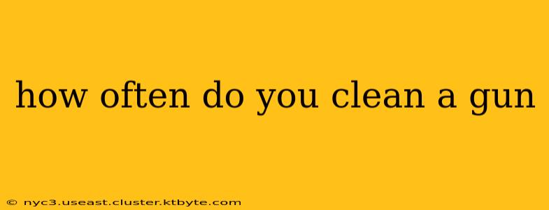 how often do you clean a gun