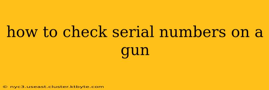 how to check serial numbers on a gun