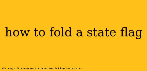 how to fold a state flag