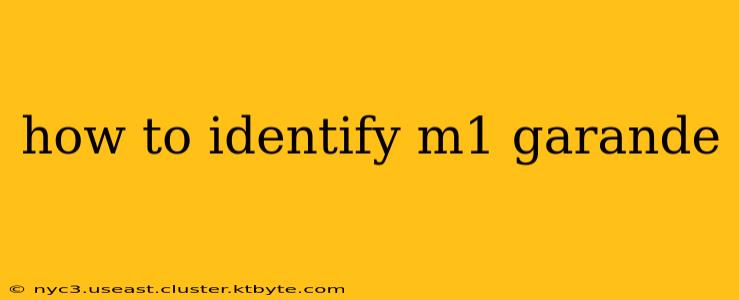 how to identify m1 garande