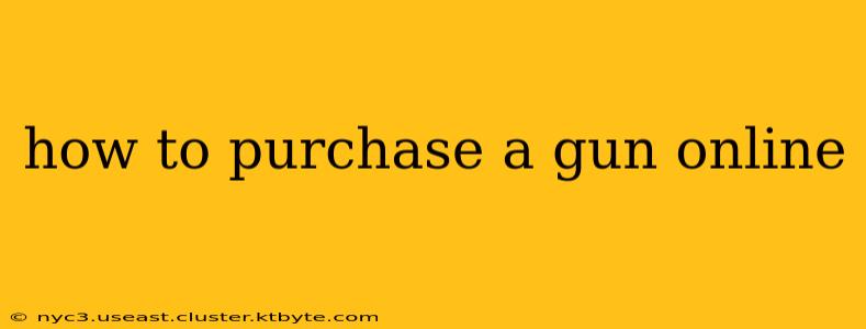 how to purchase a gun online