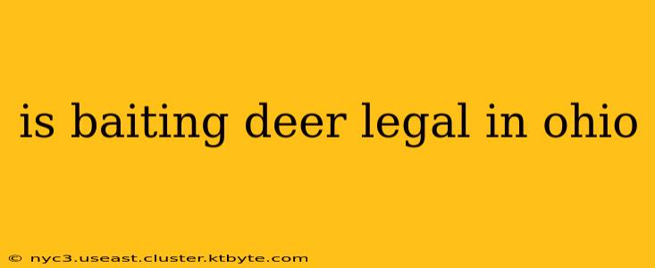 is baiting deer legal in ohio