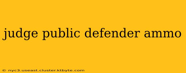 judge public defender ammo