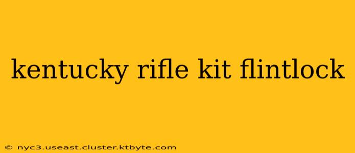 kentucky rifle kit flintlock