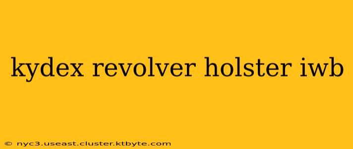 kydex revolver holster iwb