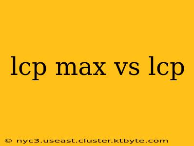 lcp max vs lcp