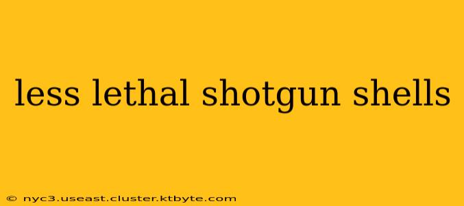 less lethal shotgun shells