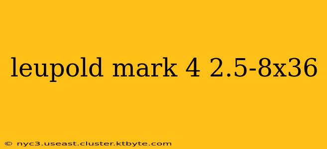 leupold mark 4 2.5-8x36