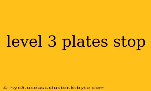 level 3 plates stop