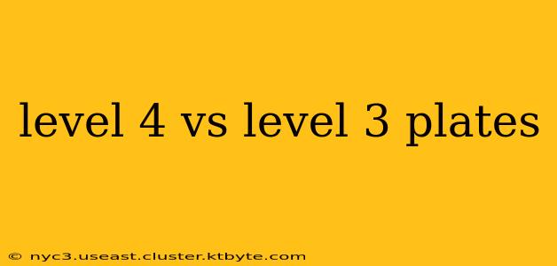 level 4 vs level 3 plates