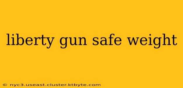 liberty gun safe weight