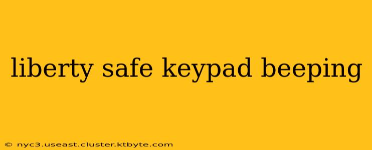 liberty safe keypad beeping