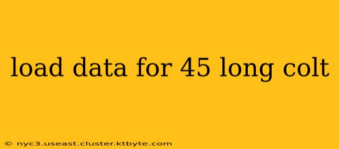 load data for 45 long colt