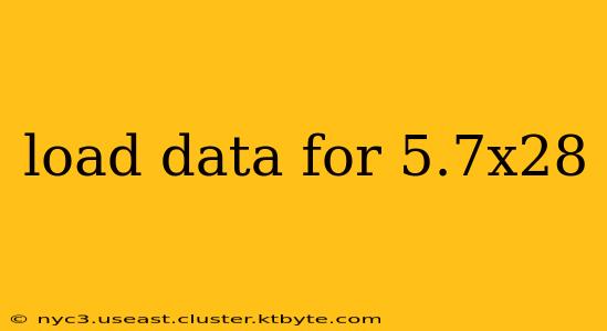 load data for 5.7x28