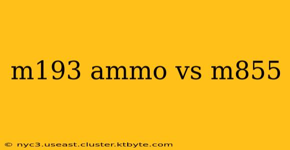 m193 ammo vs m855