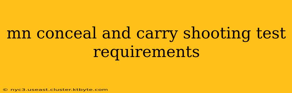 mn conceal and carry shooting test requirements