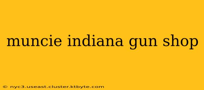 muncie indiana gun shop