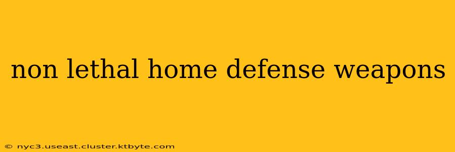 non lethal home defense weapons