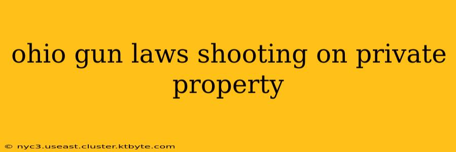 ohio gun laws shooting on private property