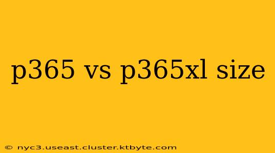 p365 vs p365xl size