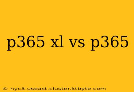 p365 xl vs p365