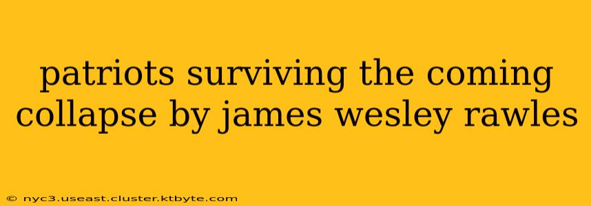 patriots surviving the coming collapse by james wesley rawles