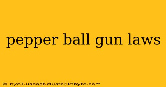 pepper ball gun laws