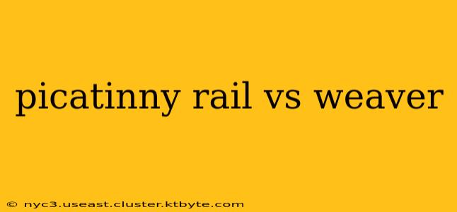 picatinny rail vs weaver