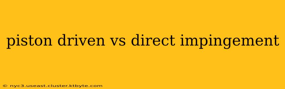 piston driven vs direct impingement