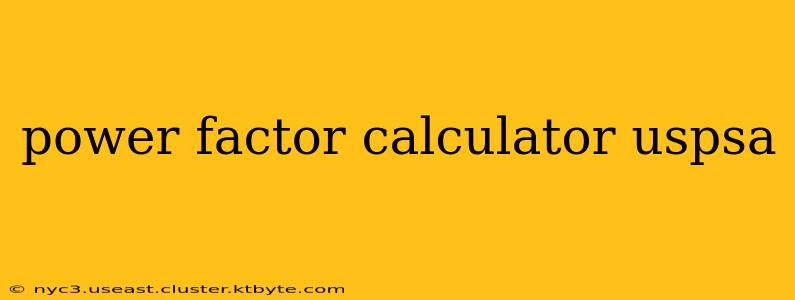 power factor calculator uspsa