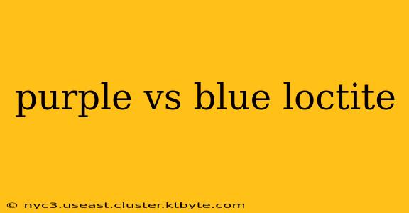 purple vs blue loctite