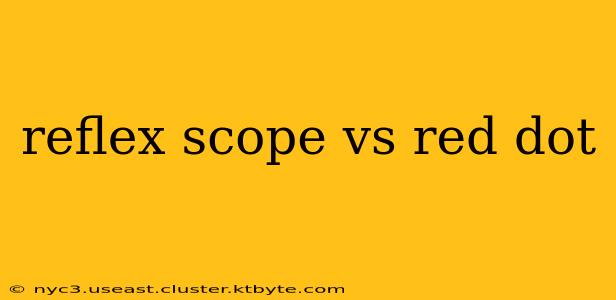 reflex scope vs red dot