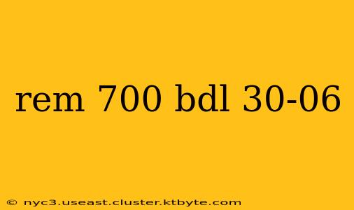 rem 700 bdl 30-06