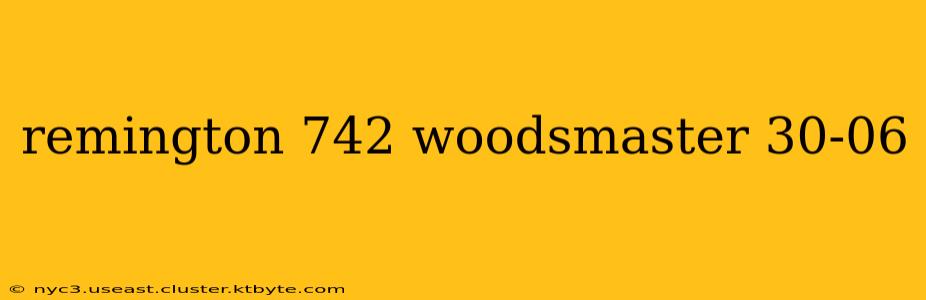 remington 742 woodsmaster 30-06