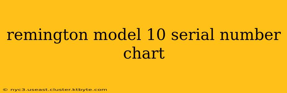 remington model 10 serial number chart