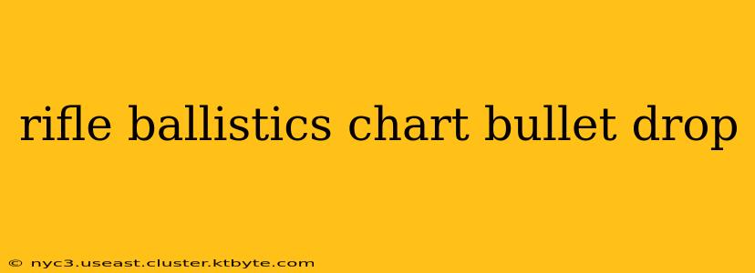 rifle ballistics chart bullet drop