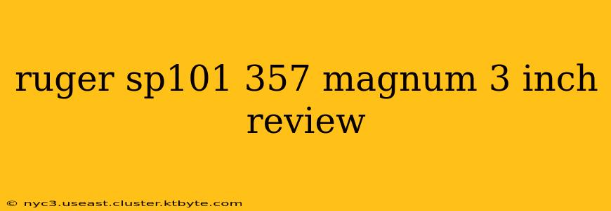 ruger sp101 357 magnum 3 inch review