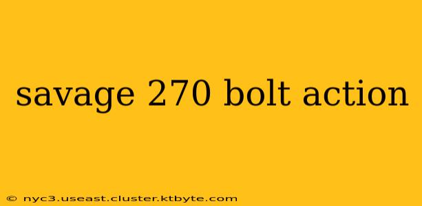 savage 270 bolt action