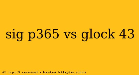 sig p365 vs glock 43