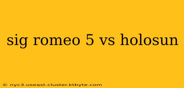 sig romeo 5 vs holosun