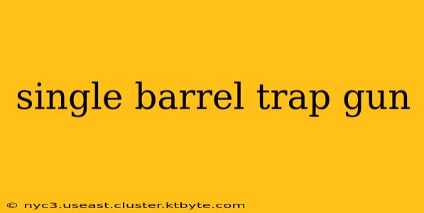 single barrel trap gun