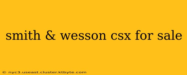 smith & wesson csx for sale