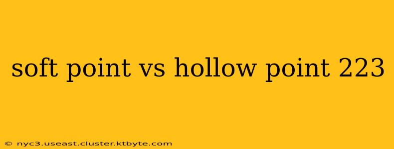 soft point vs hollow point 223